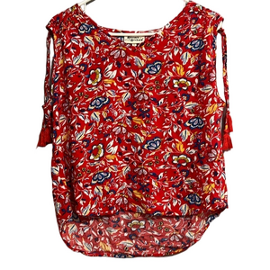 Hester‎ & Orchard 2 pc short set vacay resort beach cruise large silky red blue